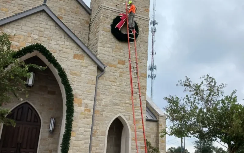 Commercial Christmas Lighting Installation​ in Austin, TX
